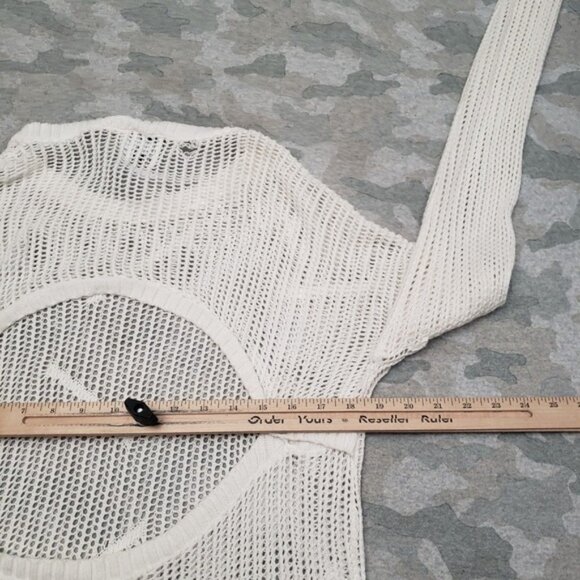 Free Press Sweater Womens Large White Pullover Long Sleeve - Picture 7 of 10